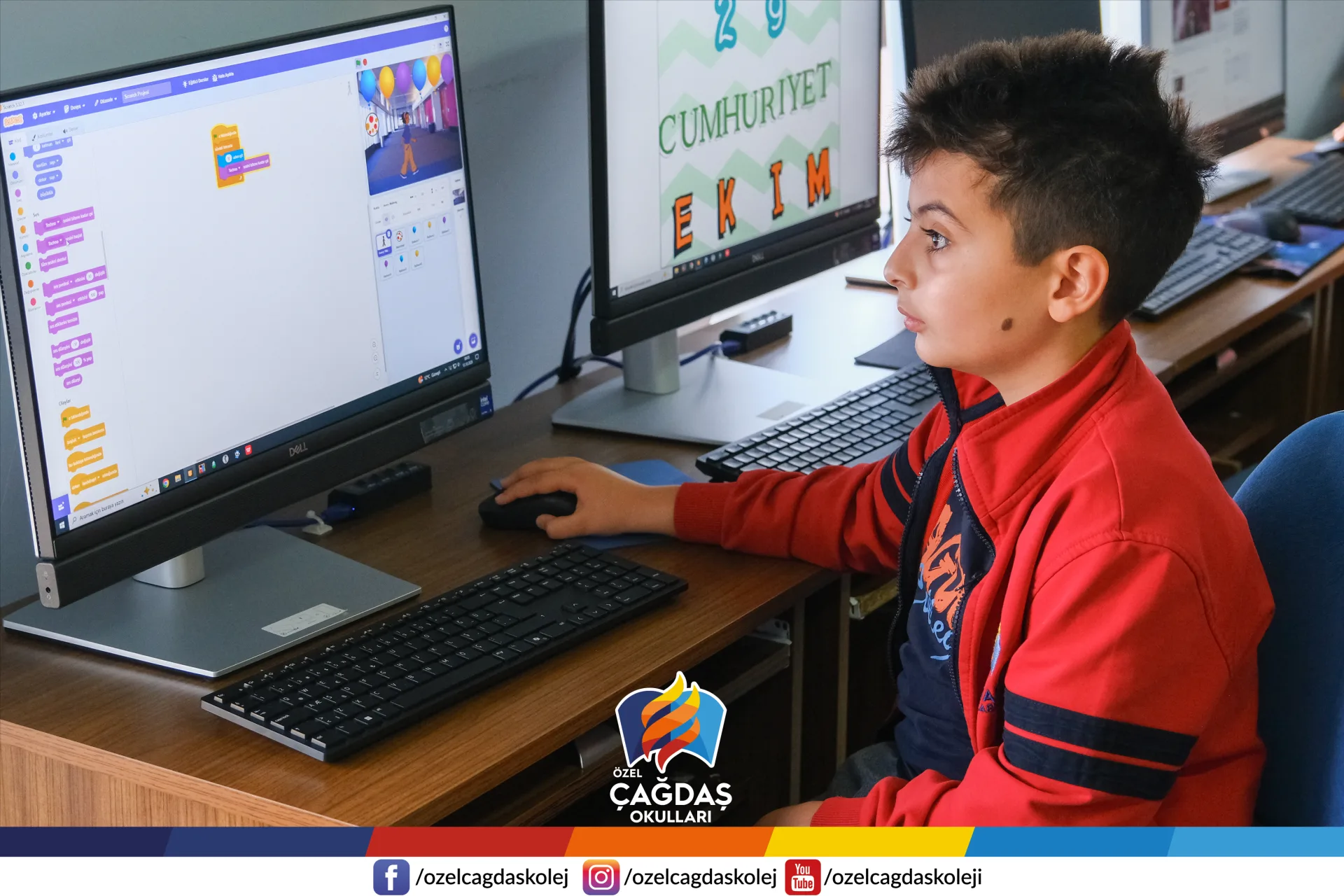 ORTAOKUL ROBOTİK DERSLERİMİZLE CODEWEEK’TE TEKNOLOJİYLE ÜRETİM!